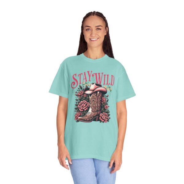 Stay Wild Cowgirl Unisex Garment-Dyed T-shirt, Comfort Colors Tee, Western Style Shirt, Boho Graphic Top, Rodeo Apparel - Image 39