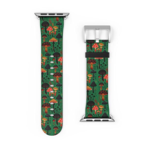 Mushroom Pattern Watch Band, Cottage Core Apple watch Band - Image 14