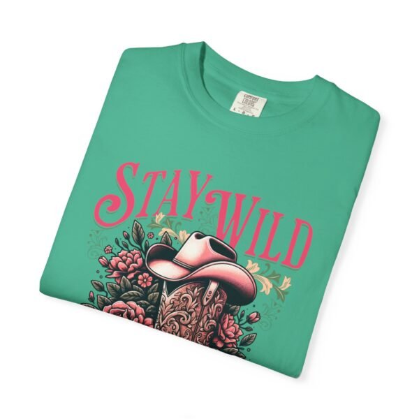 Stay Wild Cowgirl Unisex Garment-Dyed T-shirt, Comfort Colors Tee, Western Style Shirt, Boho Graphic Top, Rodeo Apparel - Image 31