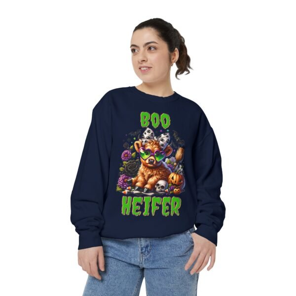 Highland Cow Halloween Sweatshirt, Boo Heifer Comfort Colors sweatshirt - Image 43