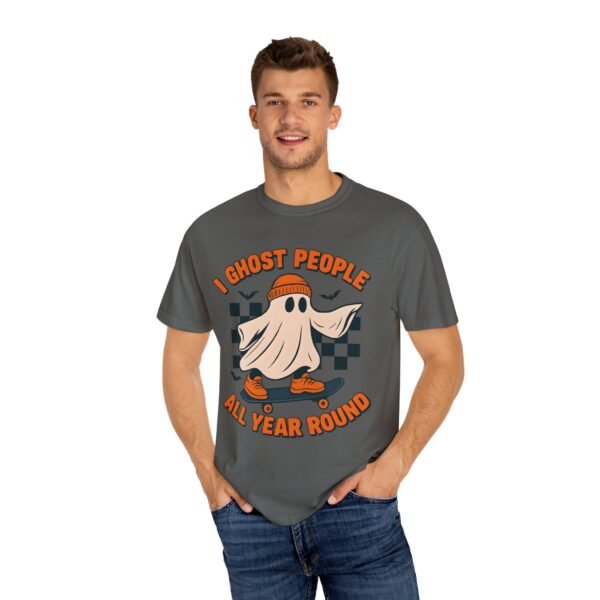 Ghost All Year Round Halloween Comfort Colors Unisex Tshirt, Scary Halloween Tee, Spooky Shirt, Funny Ghost Shirt, Halloween Costume Tee, - Image 24