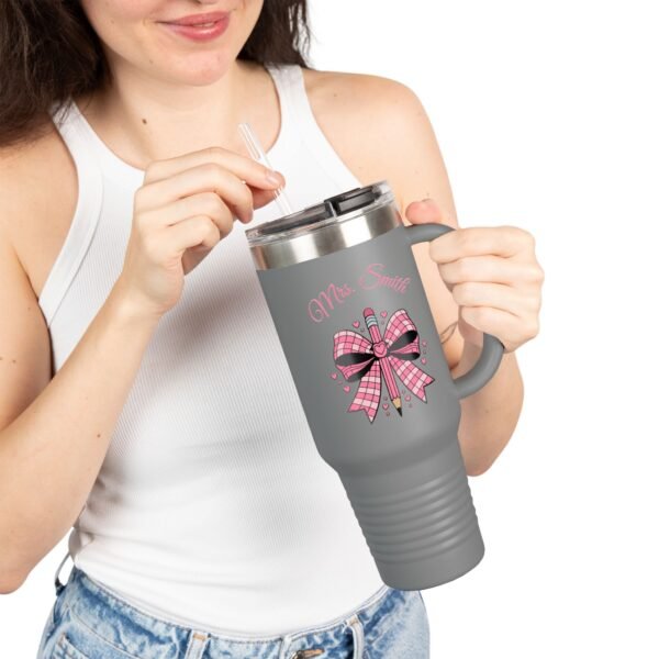 Personalized Teacher Tumbler, Insulated Travel Mug for Teachers - Image 20