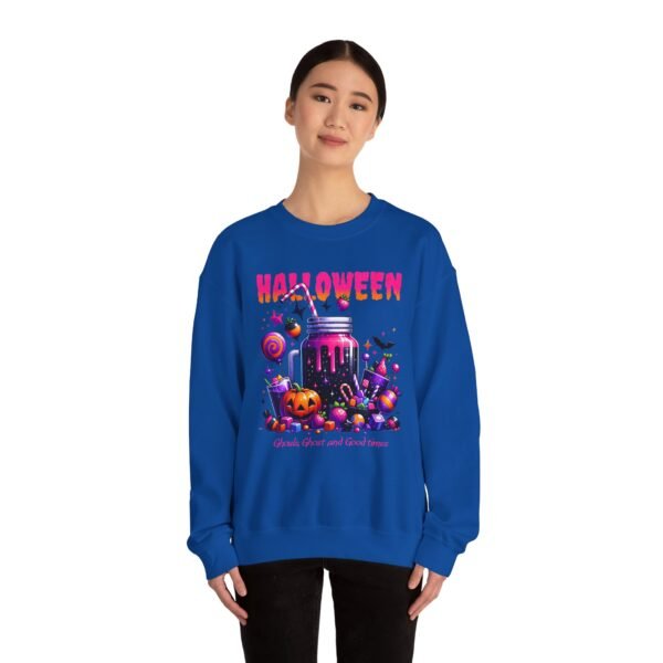 Halloween Sweets and Drink Unisex Sweatshirt, Ghouls and Ghosts Crewneck, Good Times Sweatshirt, Halloween - Image 48