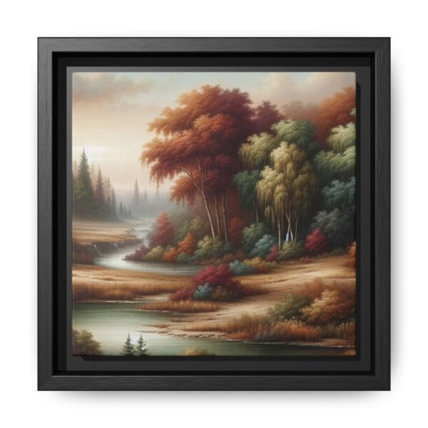 Canvas Wall Art, Beautiful Autumn Stream, Nature Landscape Decor, Framed Print, Multi-color Painting, Home Decor - Image 121