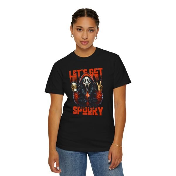 Let's Get Spooky Halloween Girl Comfort Colors T-Shirt, Coffee Lover Tee, Unisex Garment-Dyed Shirt - Image 58