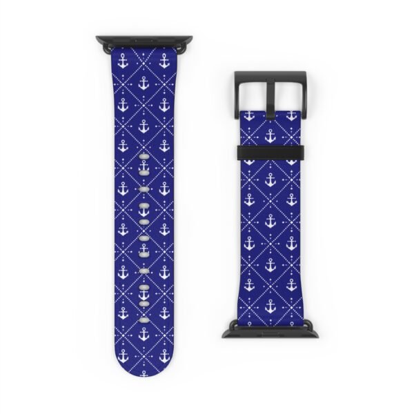 Nautical Anchor Watch Band, Apple Watch Accessory, Different Sizes and Colors, Anchor Design, Nautical Apple Watch Strap, Customizable Watch - Image 10