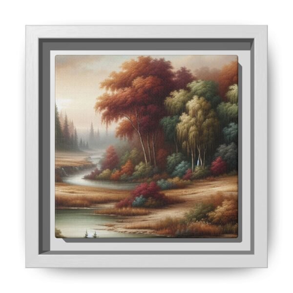 Canvas Wall Art, Beautiful Autumn Stream, Nature Landscape Decor, Framed Print, Multi-color Painting, Home Decor - Image 81