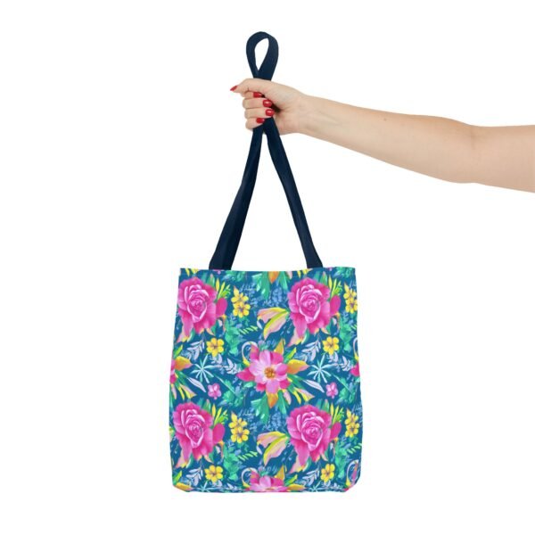 Floral Tote Bag, Colorful Flower Canvas Shopping Bag, Botanical Print Beach Tote, Reusable Grocery Bag, Gift for Garden Lovers - Image 52
