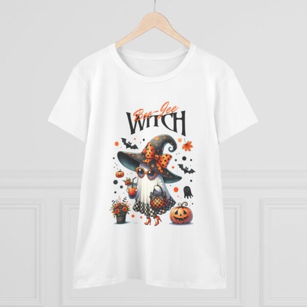 Witchy Tee, Halloween Women's T-Shirt, Boo-Jee Gildan Top, Wiccan Shirt, Pagan Clothing, Spooky Graphic Tee - Image 4