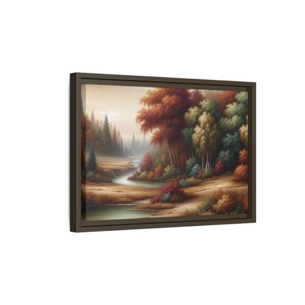 Canvas Wall Art, Beautiful Autumn Stream, Nature Landscape Decor, Framed Print, Multi-color Painting, Home Decor - Image 66