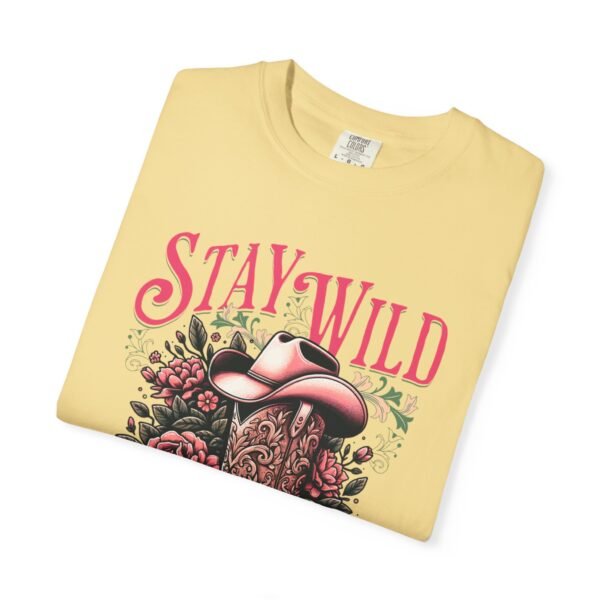 Stay Wild Cowgirl Unisex Garment-Dyed T-shirt, Comfort Colors Tee, Western Style Shirt, Boho Graphic Top, Rodeo Apparel - Image 25