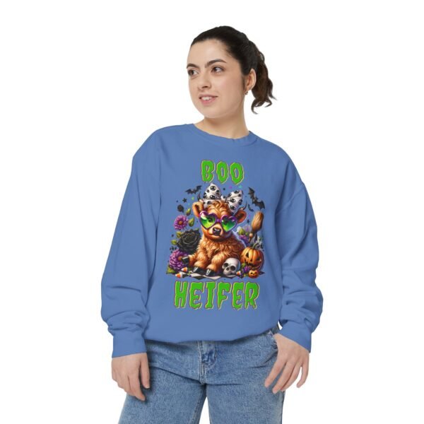 Highland Cow Halloween Sweatshirt, Boo Heifer Comfort Colors sweatshirt - Image 34