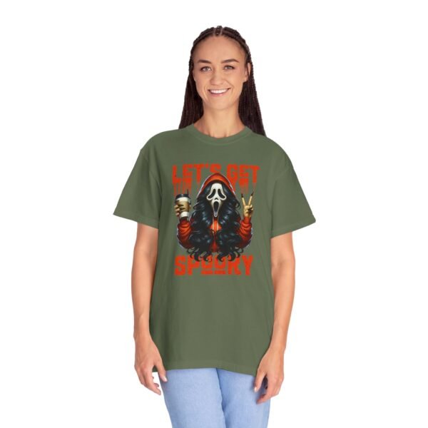 Let's Get Spooky Halloween Girl Comfort Colors T-Shirt, Coffee Lover Tee, Unisex Garment-Dyed Shirt - Image 33