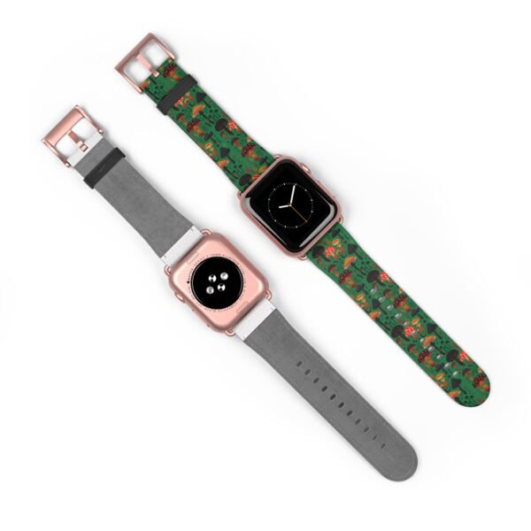 Mushroom Pattern Watch Band, Cottage Core Apple watch Band - Image 23