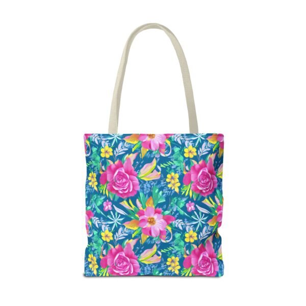 Floral Tote Bag, Colorful Flower Canvas Shopping Bag, Botanical Print Beach Tote, Reusable Grocery Bag, Gift for Garden Lovers - Image 44