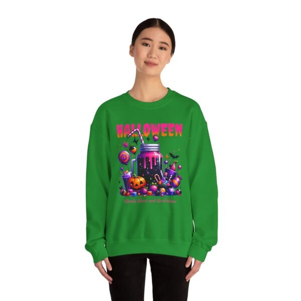 Halloween Sweets and Drink Unisex Sweatshirt, Ghouls and Ghosts Crewneck, Good Times Sweatshirt, Halloween - Image 38