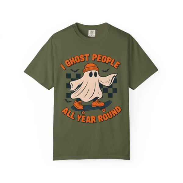 Ghost All Year Round Halloween Comfort Colors Unisex Tshirt, Scary Halloween Tee, Spooky Shirt, Funny Ghost Shirt, Halloween Costume Tee, - Image 29