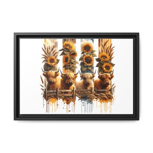 Highland Cow Sunflower Wall Art, Canvas Print, Framed Wall Decor, Farmhouse Home Decor, Country Living Room Decor - Image 61