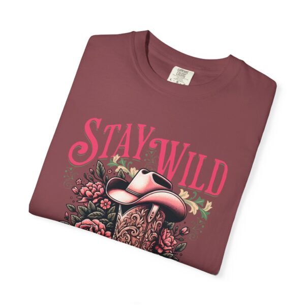 Stay Wild Cowgirl Unisex Garment-Dyed T-shirt, Comfort Colors Tee, Western Style Shirt, Boho Graphic Top, Rodeo Apparel - Image 85