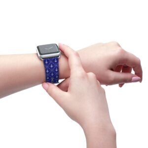 Nautical Anchor Watch Band, Apple Watch Accessory, Different Sizes and Colors, Anchor Design, Nautical Apple Watch Strap, Customizable Watch