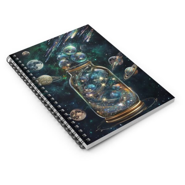Cosmic Jar Journal, Space Diary Notebook, Celestial Writing Notepad, Galaxy Astronomer Planner, Astronomy Sketchbook Gift - Image 3