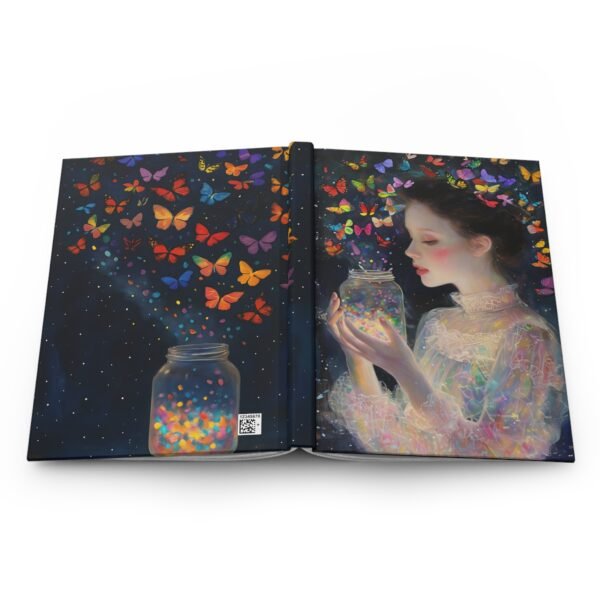 Butterfly Release Hardcover Journal Matte - Girls' Writing Diary, Colorful Butterflies Notebook, Nature Lover Gift, Earth Day Stationery, - Image 3