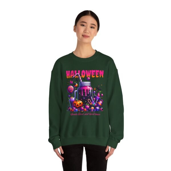 Halloween Sweets and Drink Unisex Sweatshirt, Ghouls and Ghosts Crewneck, Good Times Sweatshirt, Halloween - Image 33