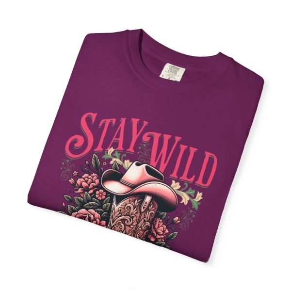 Stay Wild Cowgirl Unisex Garment-Dyed T-shirt, Comfort Colors Tee, Western Style Shirt, Boho Graphic Top, Rodeo Apparel - Image 91