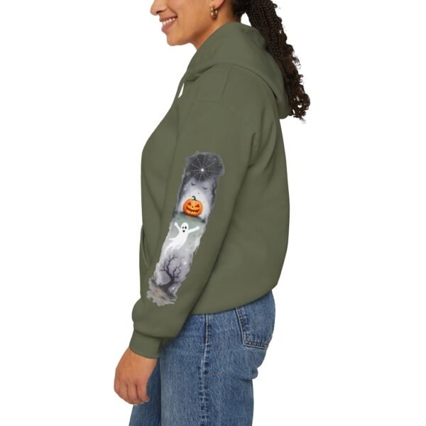Halloween Spooky Scene Hoodie, Scary Gildan Sweatshirt, Halloween Print, Unisex Cozy Hoodie, Spooky Sweatshirt - Image 38