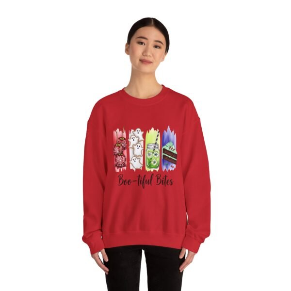 Bootiful Bites Halloween Sweatshirt, Unisex Gildan Crewneck Hoodie, Spooky Fall Clothing, Trick or Treat Apparel, Funny October Tee - Image 49