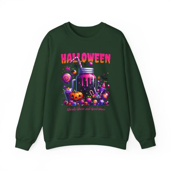 Halloween Sweets and Drink Unisex Sweatshirt, Ghouls and Ghosts Crewneck, Good Times Sweatshirt, Halloween - Image 30