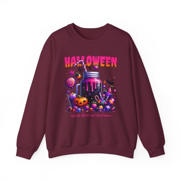 Halloween Sweets and Drink Unisex Sweatshirt, Ghouls and Ghosts Crewneck, Good Times Sweatshirt, Halloween - Image 20