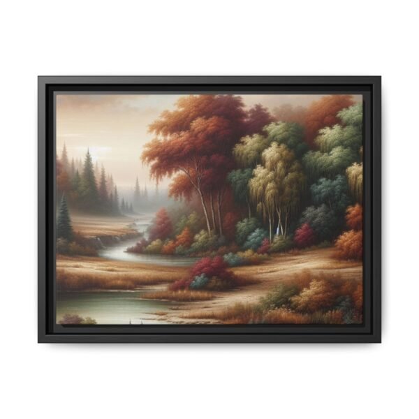 Canvas Wall Art, Beautiful Autumn Stream, Nature Landscape Decor, Framed Print, Multi-color Painting, Home Decor - Image 9