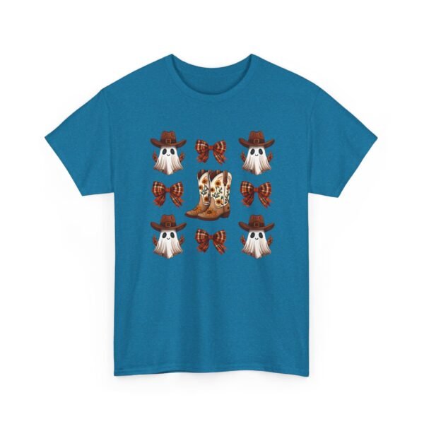 Halloween Ghost Sunflower Boots Unisex Tee, Fall Bows Gildan Shirt, Spooky Season Ghostly Top, Autumn Gift, Halloween Costume, Haunted - Image 64