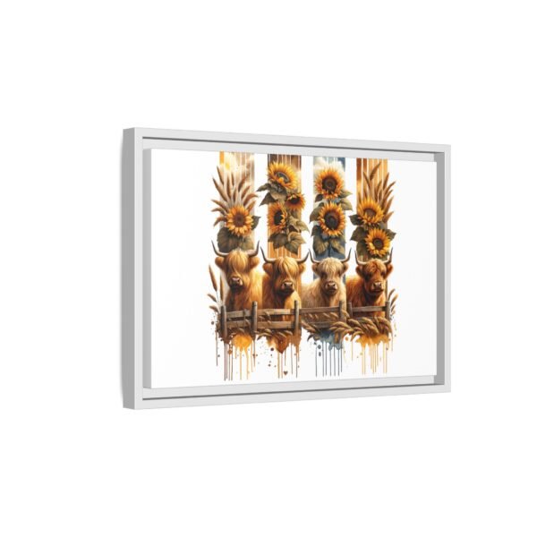 Highland Cow Sunflower Wall Art, Canvas Print, Framed Wall Decor, Farmhouse Home Decor, Country Living Room Decor - Image 70