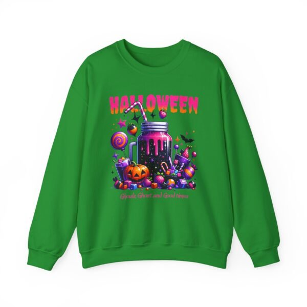 Halloween Sweets and Drink Unisex Sweatshirt, Ghouls and Ghosts Crewneck, Good Times Sweatshirt, Halloween - Image 35