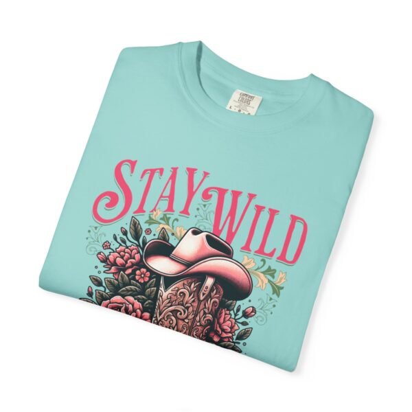 Stay Wild Cowgirl Unisex Garment-Dyed T-shirt, Comfort Colors Tee, Western Style Shirt, Boho Graphic Top, Rodeo Apparel - Image 37