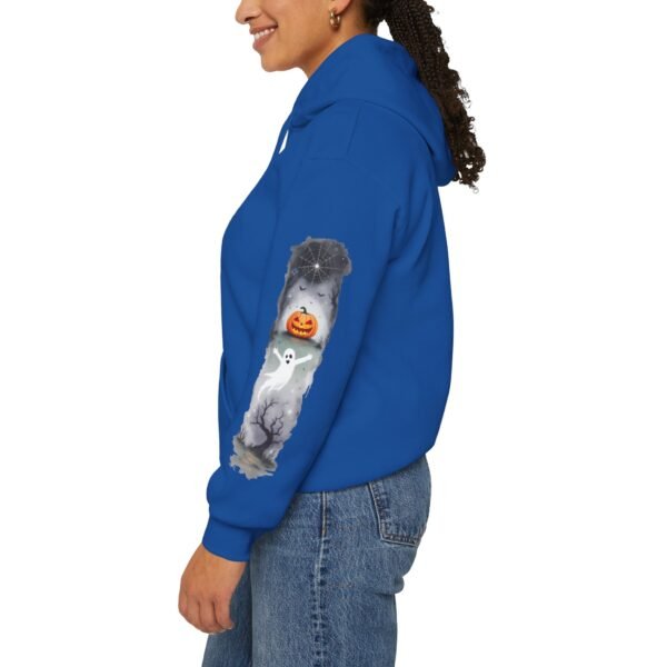 Halloween Spooky Scene Hoodie, Scary Gildan Sweatshirt, Halloween Print, Unisex Cozy Hoodie, Spooky Sweatshirt - Image 62