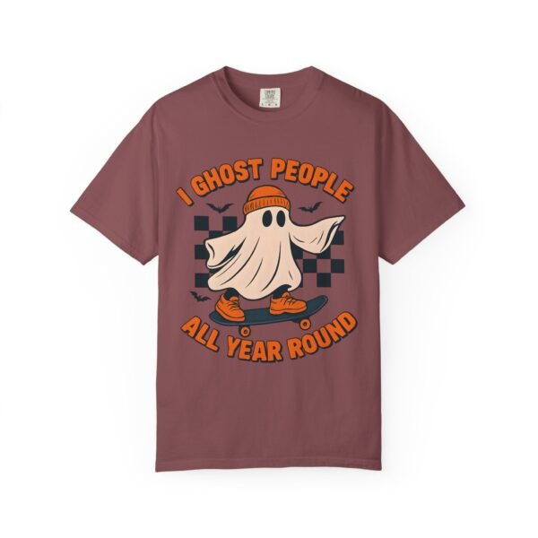 Ghost All Year Round Halloween Comfort Colors Unisex Tshirt, Scary Halloween Tee, Spooky Shirt, Funny Ghost Shirt, Halloween Costume Tee, - Image 9