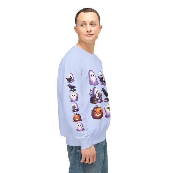 Ghost, Cats and Raven Edgar Allen Poe Halloween Sweatshirt, Spooky Book Lover Gift, Comfort Colors Crewneck - Image 59