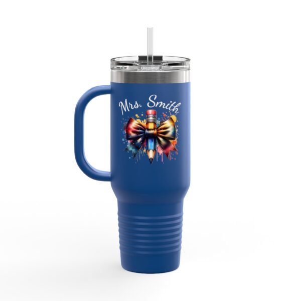 Personalized Teacher Insulated Travel Mug, Custom 40oz Tumbler Gift for Educators - Image 24