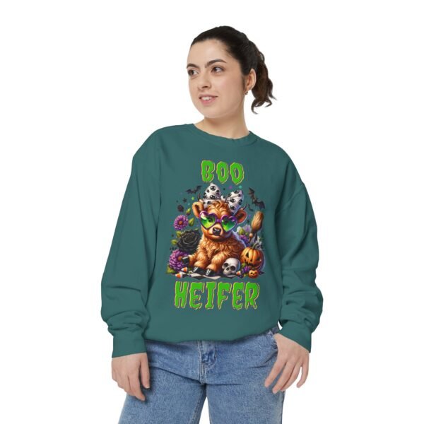 Highland Cow Halloween Sweatshirt, Boo Heifer Comfort Colors sweatshirt - Image 28