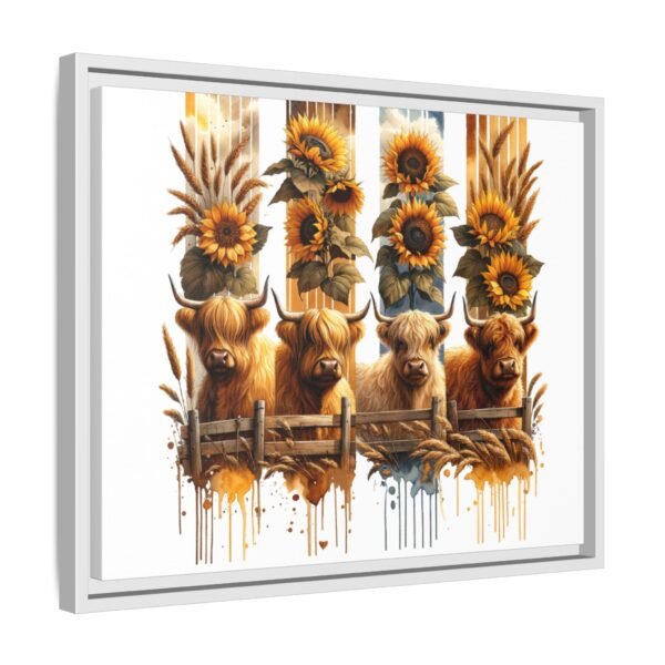Highland Cow Sunflower Wall Art, Canvas Print, Framed Wall Decor, Farmhouse Home Decor, Country Living Room Decor - Image 46
