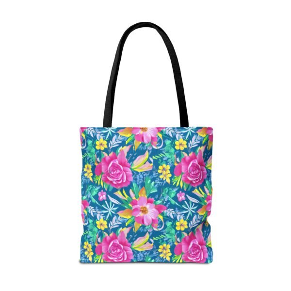 Floral Tote Bag, Colorful Flower Canvas Shopping Bag, Botanical Print Beach Tote, Reusable Grocery Bag, Gift for Garden Lovers - Image 17