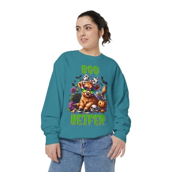 Highland Cow Halloween Sweatshirt, Boo Heifer Comfort Colors sweatshirt - Image 31