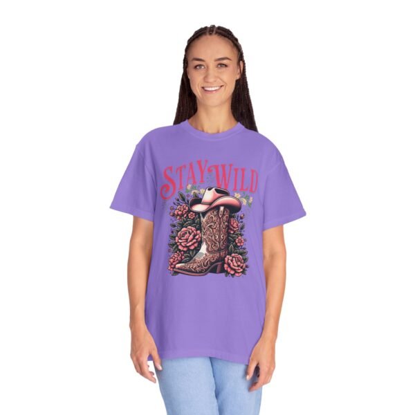 Stay Wild Cowgirl Unisex Garment-Dyed T-shirt, Comfort Colors Tee, Western Style Shirt, Boho Graphic Top, Rodeo Apparel - Image 69