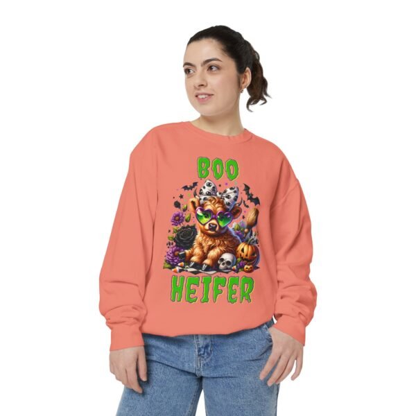 Highland Cow Halloween Sweatshirt, Boo Heifer Comfort Colors sweatshirt - Image 10