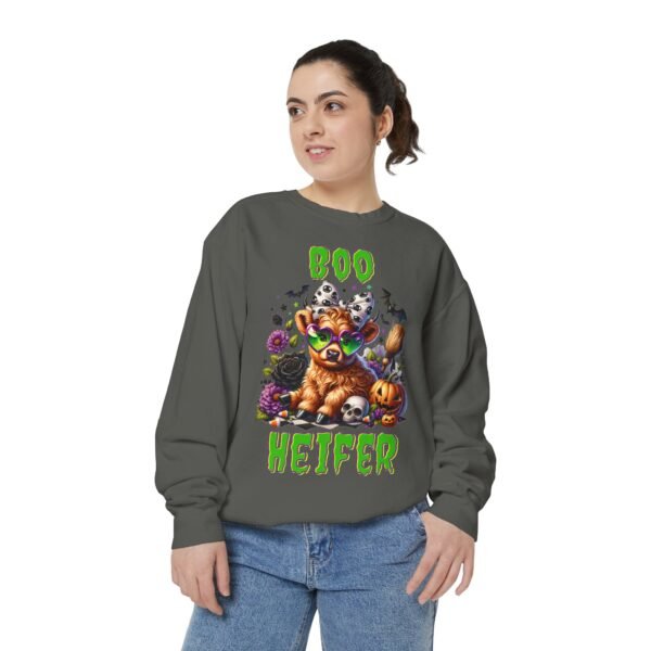Highland Cow Halloween Sweatshirt, Boo Heifer Comfort Colors sweatshirt - Image 16