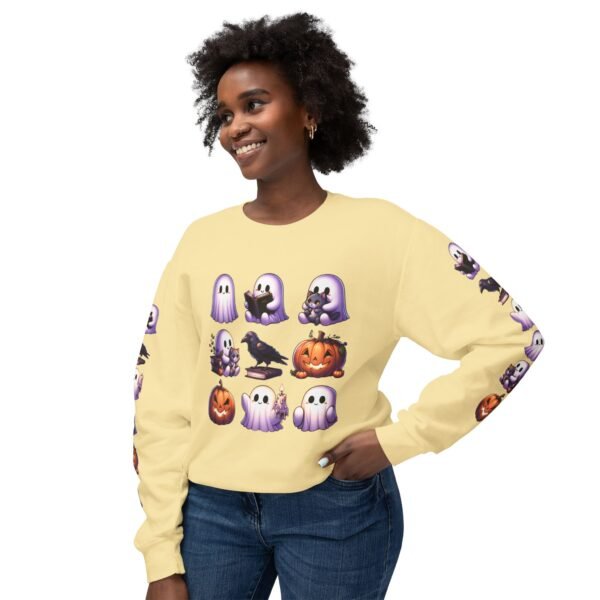 Ghost, Cats and Raven Edgar Allen Poe Halloween Sweatshirt, Spooky Book Lover Gift, Comfort Colors Crewneck - Image 33