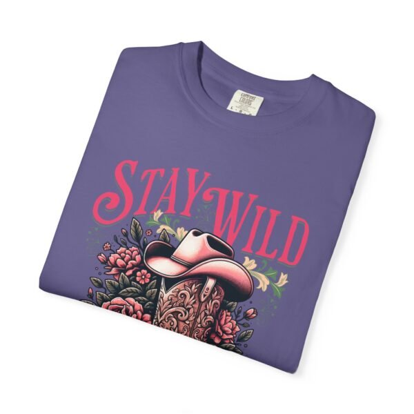 Stay Wild Cowgirl Unisex Garment-Dyed T-shirt, Comfort Colors Tee, Western Style Shirt, Boho Graphic Top, Rodeo Apparel - Image 73